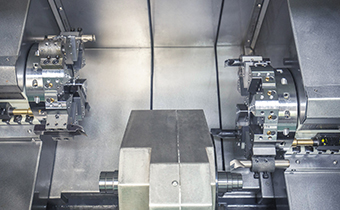 斜式双头数控车床+桁架式机器人