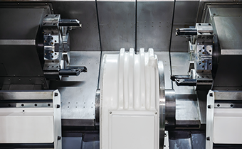 斜式双头数控车床+桁架式机器人